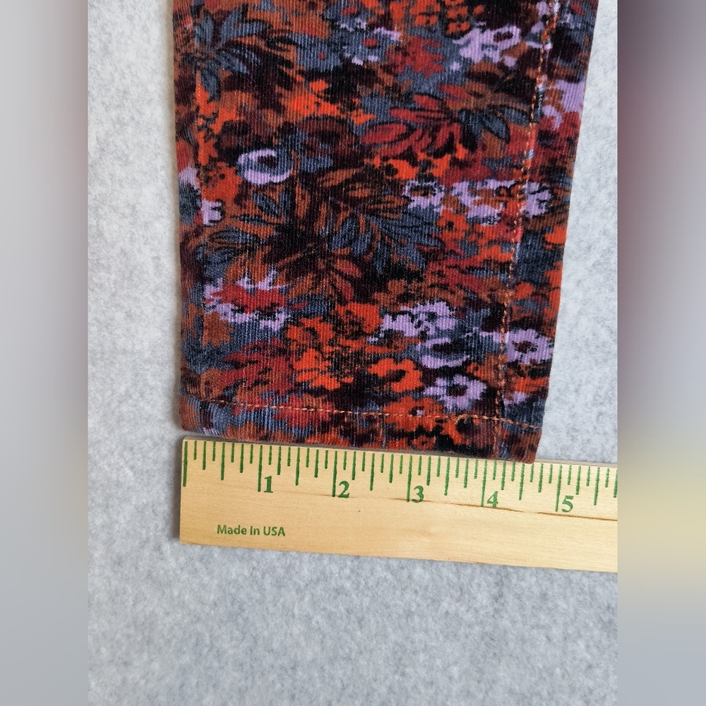 Anthropologie Pilcro & The Letterpress Corduroy Floral Jeans Women's - Picture 12 of 13